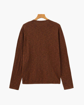 Essential Crewneck-Shirt aus Leinen-Baumwolle