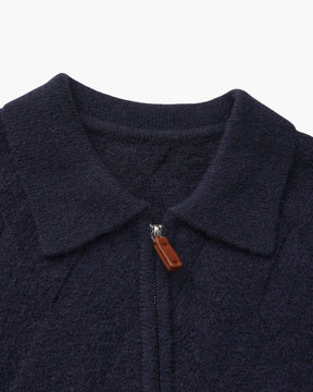 Heritage Diamond Strick-Zipper
