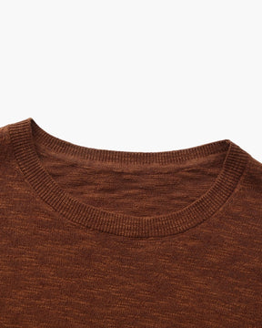 Essential Crewneck-Shirt aus Leinen-Baumwolle