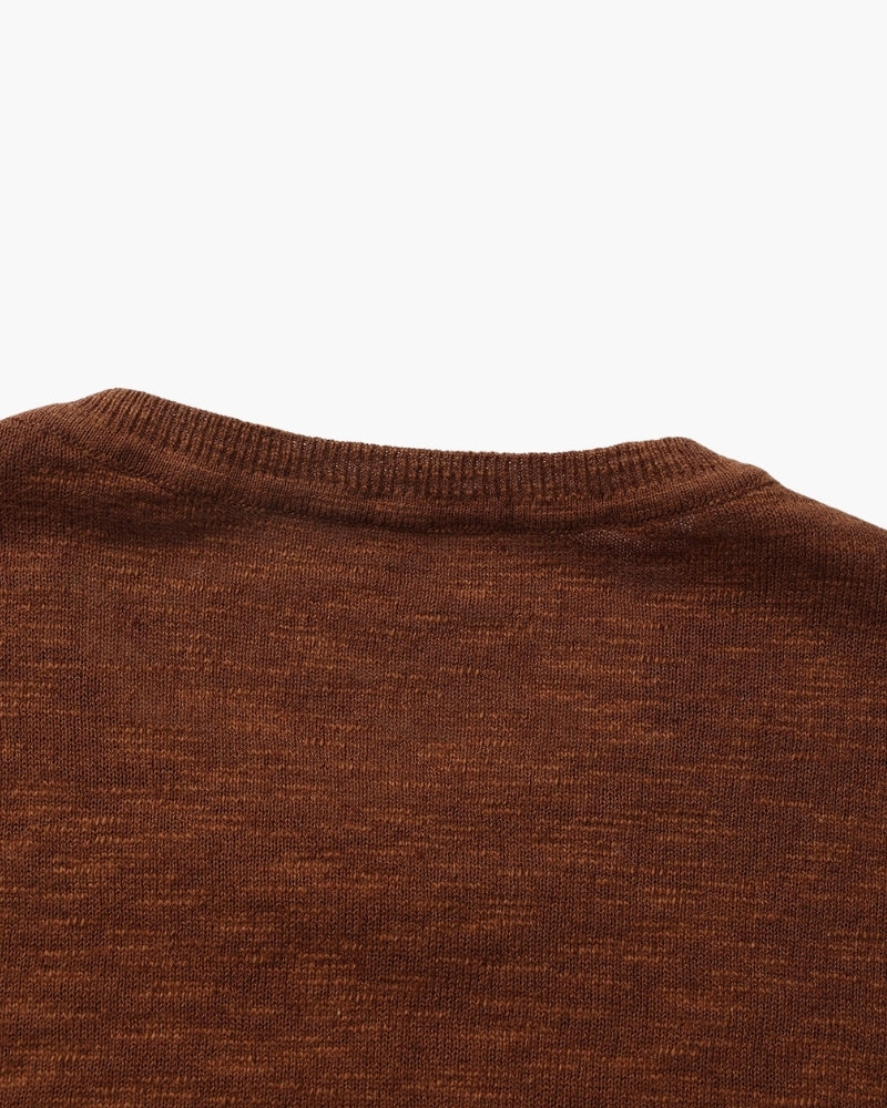 Essential Crewneck-Shirt aus Leinen-Baumwolle