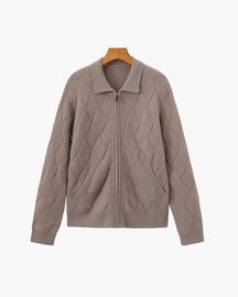 Heritage Diamond Strick-Zipper