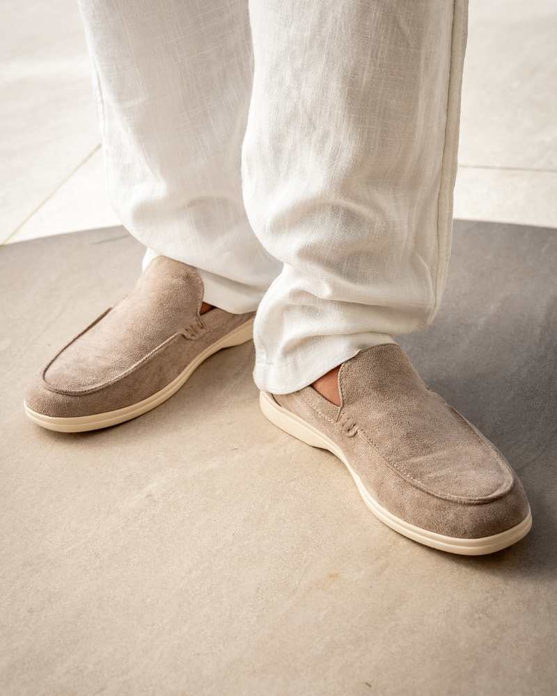 Wildleder-Loafer im Stil der 50er-Jahre