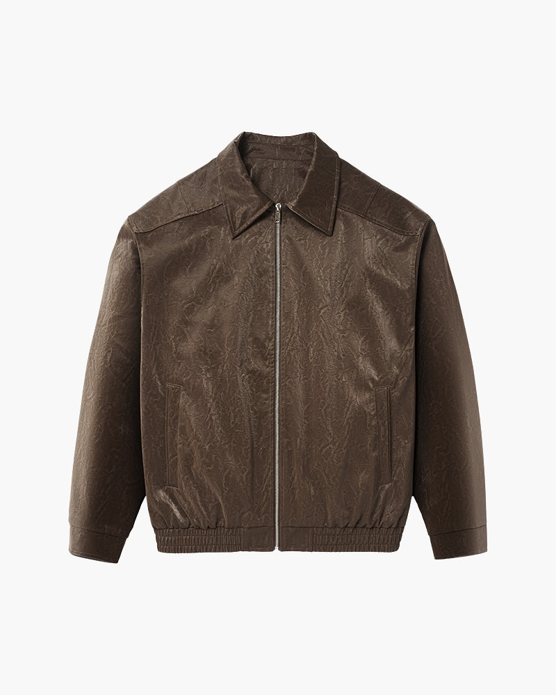 Minimalistische Reißverschlussjacke