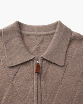 Heritage Diamond Strick-Zipper