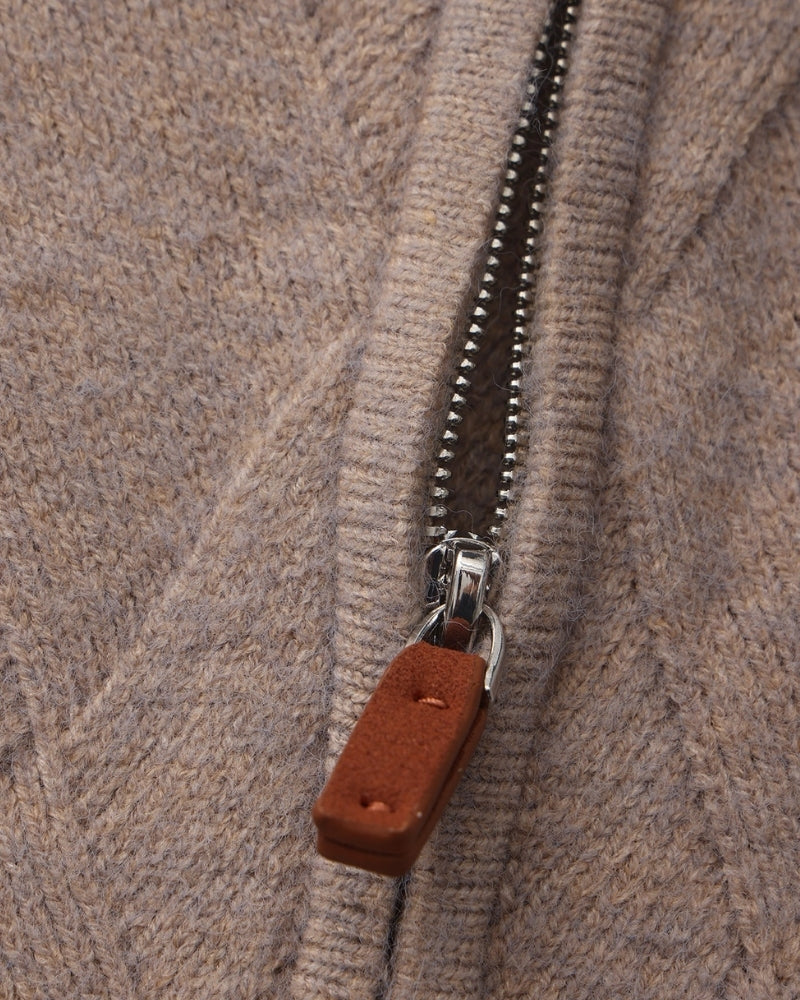 Heritage Diamond Strick-Zipper