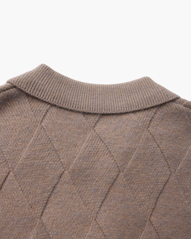 Heritage Diamond Strick-Zipper