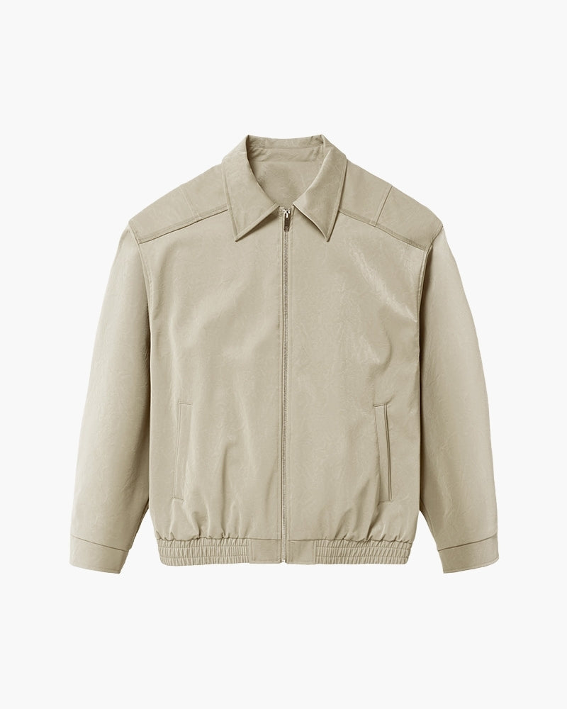 Minimalistische Reißverschlussjacke