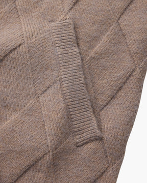 Heritage Diamond Strick-Zipper