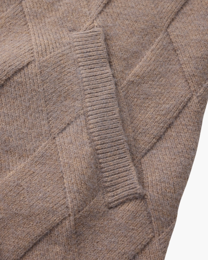 Heritage Diamond Strick-Zipper