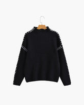Der Lila Stitch Pullover