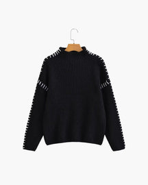 Der Lila Stitch Pullover