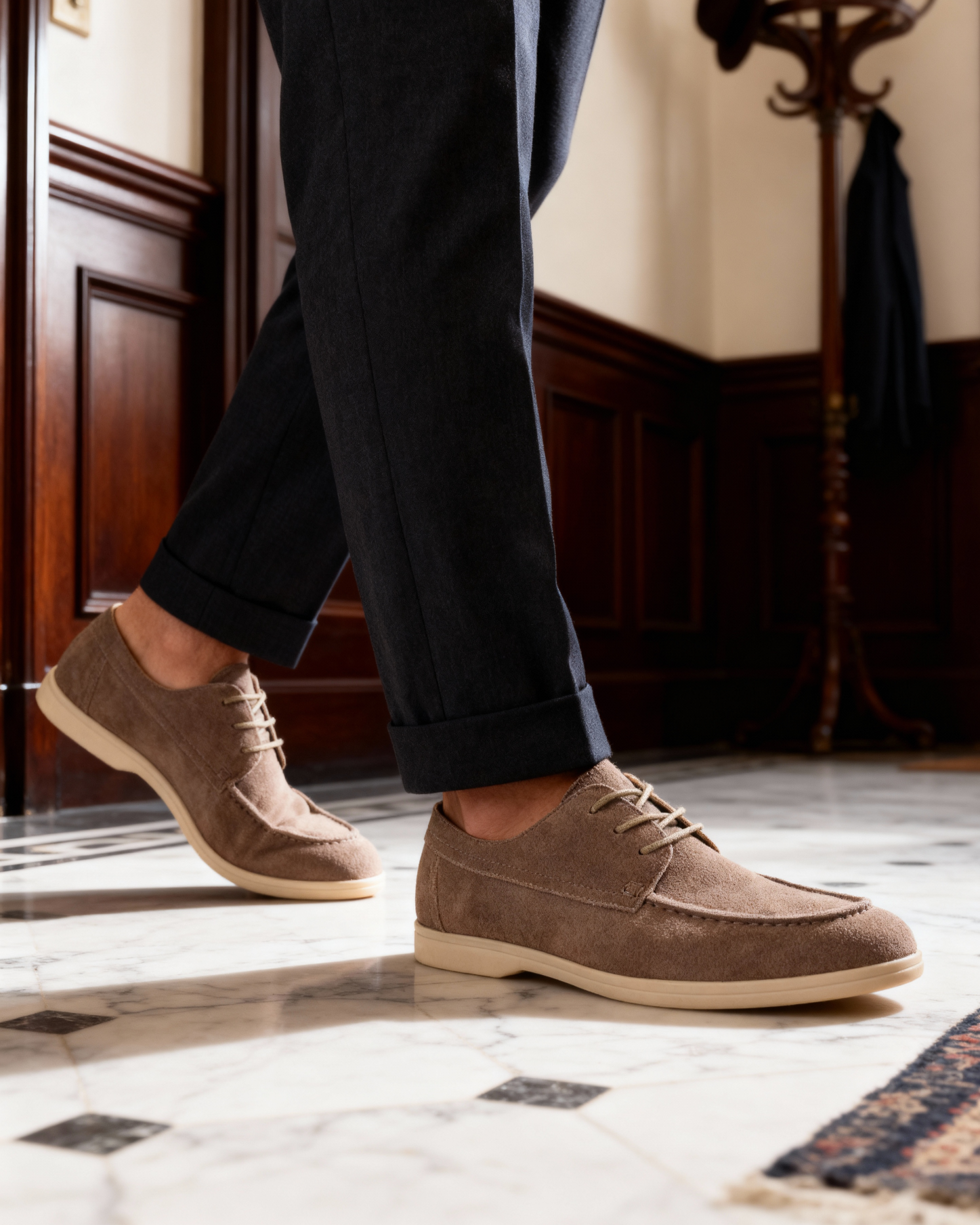 Premium-Schnürschuhe aus Wildleder