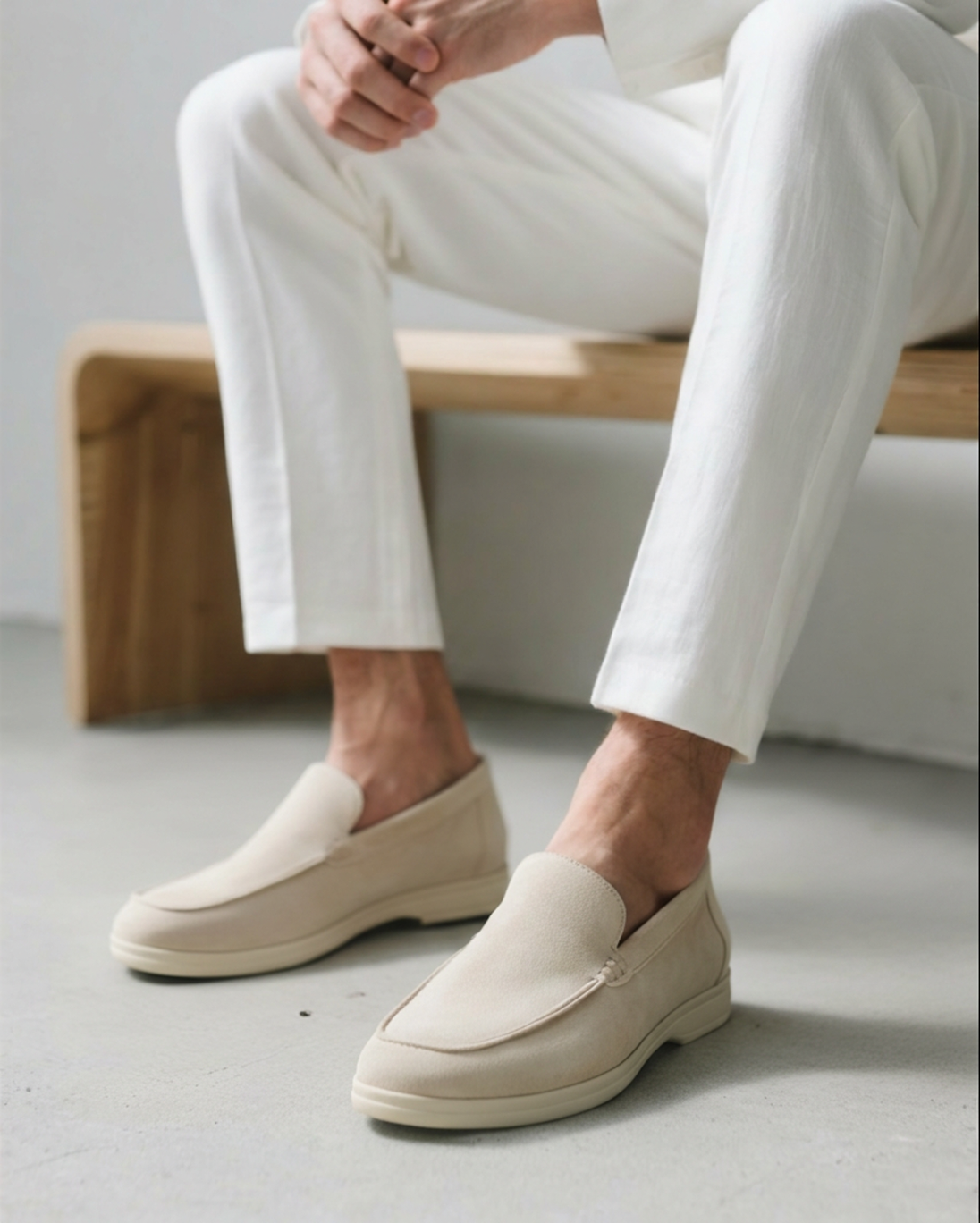 Wildleder-Loafer im Stil der 50er-Jahre