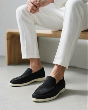 Wildleder-Loafer im Stil der 50er-Jahre
