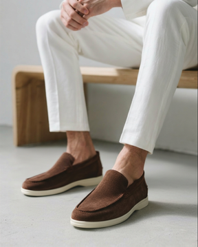 Wildleder-Loafer im Stil der 50er-Jahre