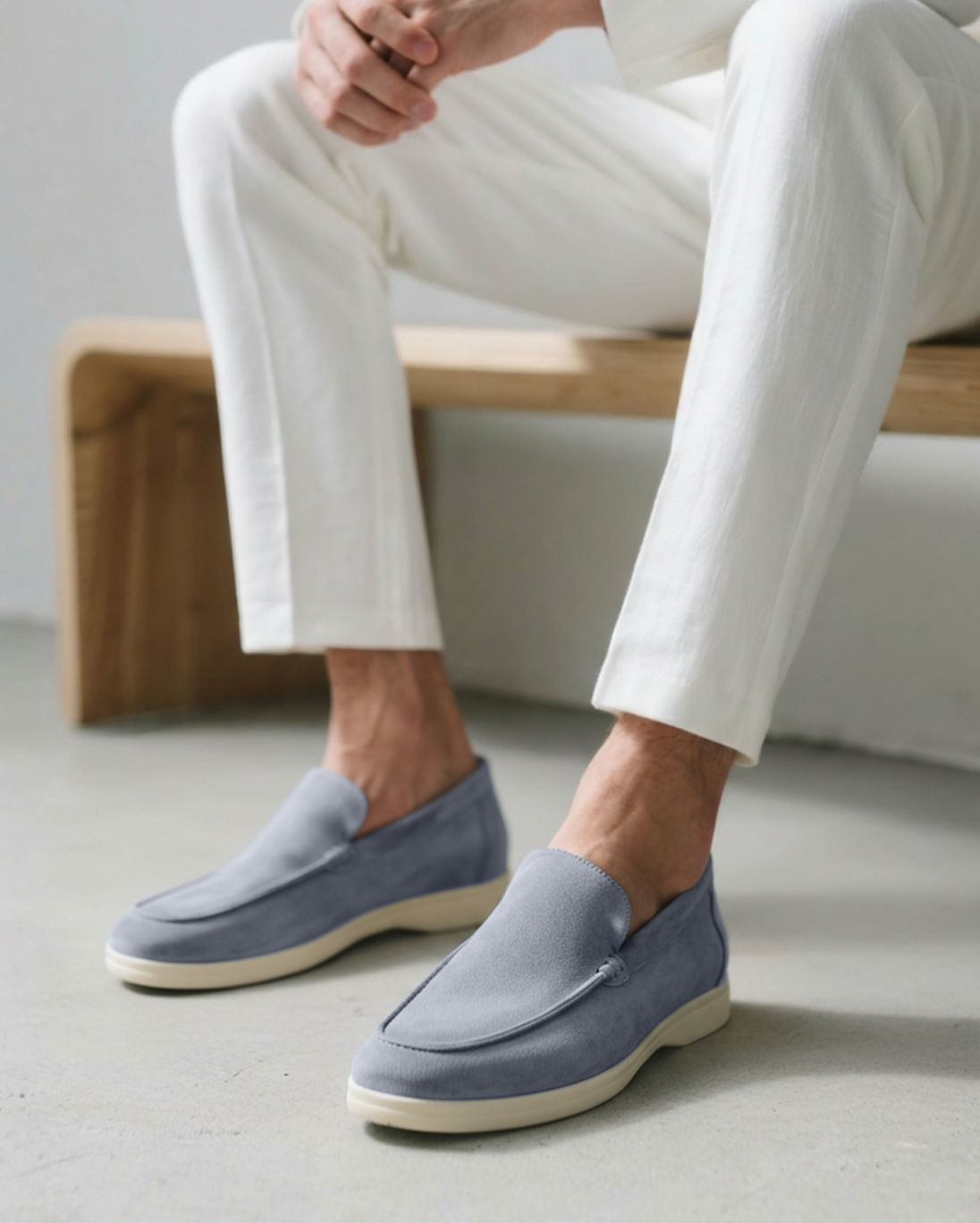 Wildleder-Loafer im Stil der 50er-Jahre