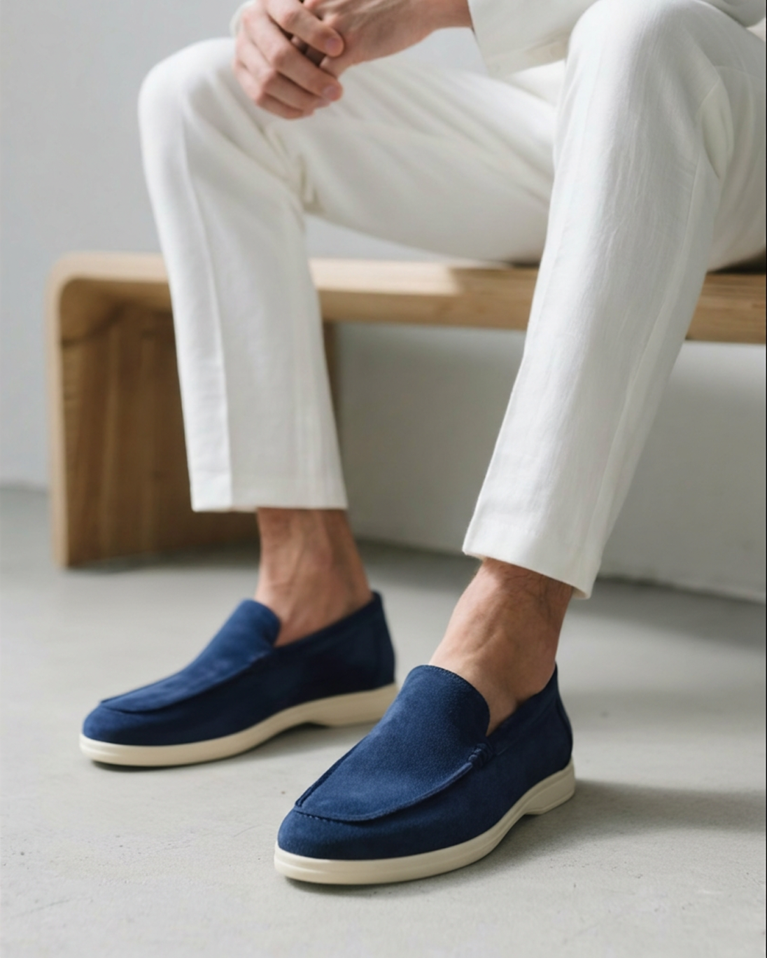 Wildleder-Loafer im Stil der 50er-Jahre